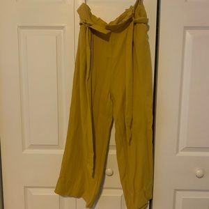 Waist knotted tapered pants